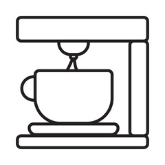 COFFEE MACHINE design vector icon design vector line icon svg