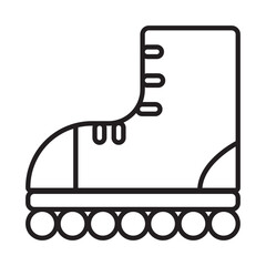 ROLLER SKATES design vector icon design vector line icon svg