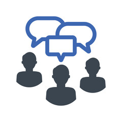 Obraz premium Group chat icon