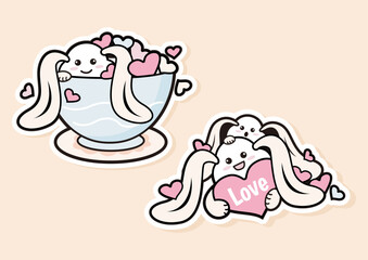Valentine Cute Character Love sticker
