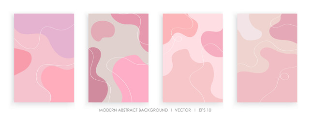 Modern abstract creative backgrounds with wavy shapes and line colorful colors design
