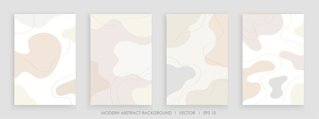 Modern abstract creative backgrounds with wavy shapes and line colorful colors design
