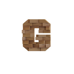 Wooden Deco Wall 3D Alphabet or PNG Letters