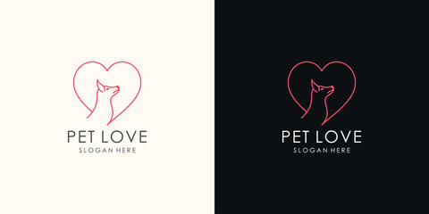 Animal logo vector design illustration with modern unique concept