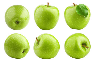 Apple isolated on white background, full depth of field