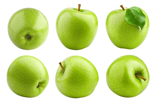 Apple isolated on white background, full depth of field