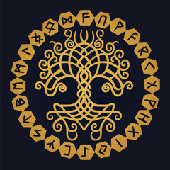 Obraz premium Tree of Life , Yggdrasil vector 
