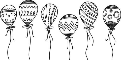 Hand Drawn Decorative Balloons