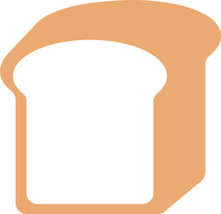食パンのシンプルなピクトグラムイラスト