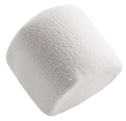 marshmallow isolated on white background, clipping path, full depth of field