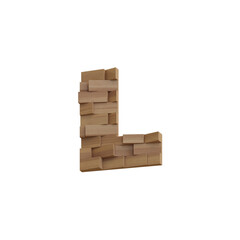 Wooden Deco Wall 3D Alphabet or PNG Letters