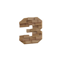 Wooden Deco Wall 3D Alphabet or PNG Letters