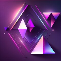 geometry purple rhombus futuristic essence minimal frat ray Abstract Elegant Modern AI-generated Illustration
