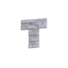 Concrete Deco Wall 3D Alphabet or PNG Letters