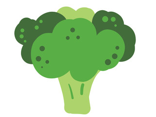 かわいいブロッコリー／手描きイラスト素材
