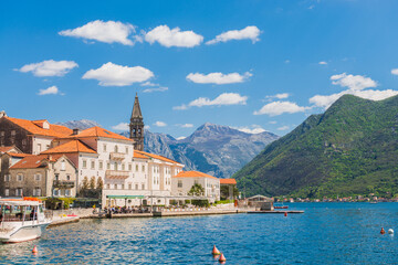 Perast at famous Bay of Kotor, Montenegro, southern Europe - 603962707