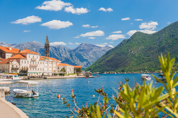 Perast at famous Bay of Kotor, Montenegro, southern Europe - 603962746