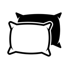 Pillow icon vector on trendy design
