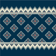 A beautiful Geometric Ornament Ethnic style border design

