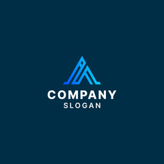 Letter IA AI Simple Modern Logo