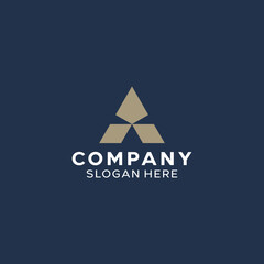 Obraz premium Letter A Simple Modern Logo