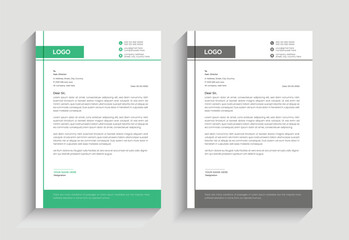 corporate and minimal business letterhead design template