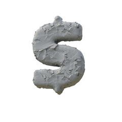 Clay or Plasticine 3D Alphabet or PNG Letters