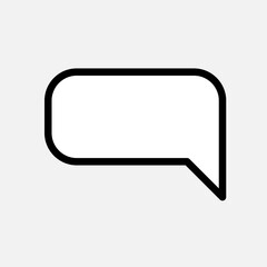 Fototapeta premium Bubble Speech Icon. Talk and Chat Illustration. Applied as Trendy Symbol for Design Elements, Websites, Presentation and Application - Vector. 