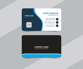 Corporate or creative medical style healthcare business card template design 