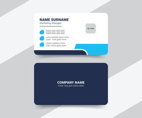 Healthcare and medical business card design template
