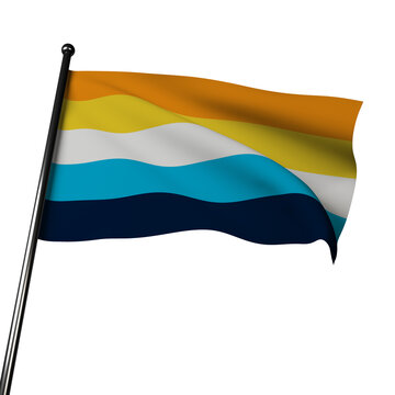 AroAce 3D Flag: Embracing Aromantic and Asexual Spectrum
