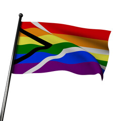 Gay Pride of South Africa Flag: Embodying Freedom, Love, and Unity
