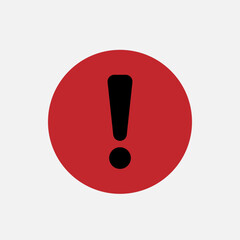 Exclamation Icon. Warning, Alert Symbol - Vector. 