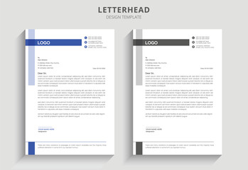 corporate and minimal business letterhead design template