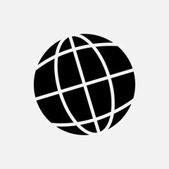 Globe Icon. Earth, World Symbol for Design, Presentation, Website or Apps Elements – Vector. 