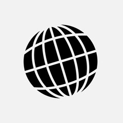 Globe Icon. Earth, World Symbol for Design, Presentation, Website or Apps Elements – Vector. 