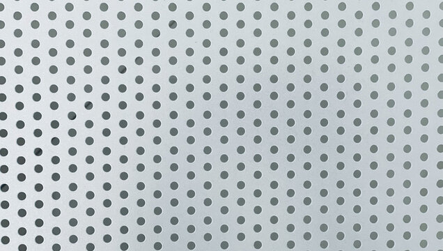 polka dot metal plate texture. perforated pattern background