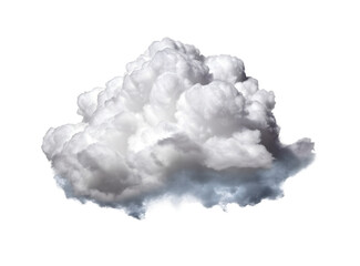 Fototapeta white clouds isolated on transparent background . made with generative Ai. obraz