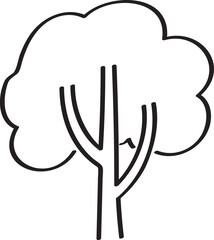 hand drawn side view of plant illustration