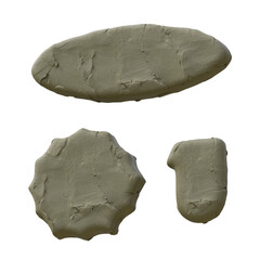 Clay or Plasticine 3D Alphabet or PNG Letters