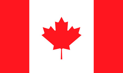 Fototapeta na wymiar Vector illustration of Canada flag