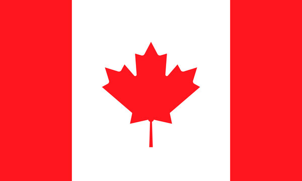 Vector illustration of Canada flag