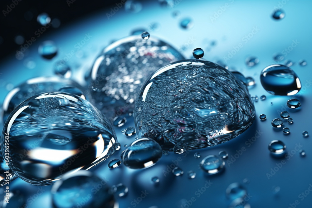 Poster a series of photographs showcasing different forms of water, such as raindrops, ocean waves, generat