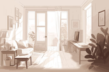 Slow Living Interior, Space For Family and Friends, Fresh Minimal Decor