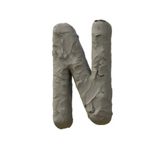 Clay or Plasticine 3D Alphabet or PNG Letters