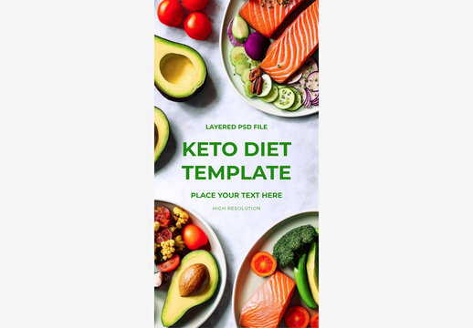 Delicious Spread Of Food and Vegetables on White Tablecloth - Perfect for Food Bloggers and Restaurants | Stock Photo Keto Diet, No Carbs, Mockup, Template Generative AI