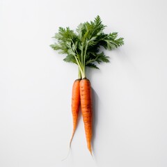 carrot, vegetable, food, isolated, carrots, orange, fresh, bunch, organic, white, healthy, green, raw, root, leaf, vegetarian, ripe, diet, ingredient, agriculture, generative ai