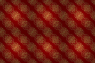 Seamless pattern with interesting doodles on colorfil background. Pano. Raster illustration.