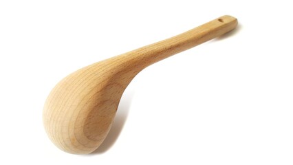 Wooden spatula and cooking spoons. Utensils for the kitchen prepare to cooking food isolated on white background