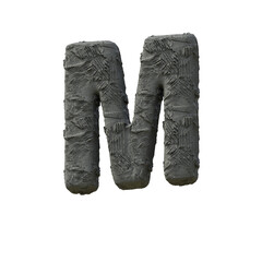 Clay or Plasticine 3D Alphabet or PNG Letters